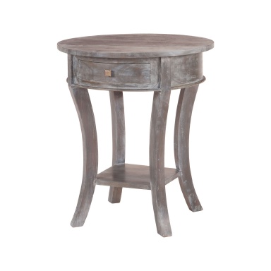 Tisch Oval Mahogany Side Table In Stain Grey No.4