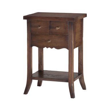 Tisch 3-Drawer East Hampton Side Table