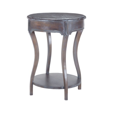 Tisch Bend Back Side Table In Heritage Dark Grey Stain