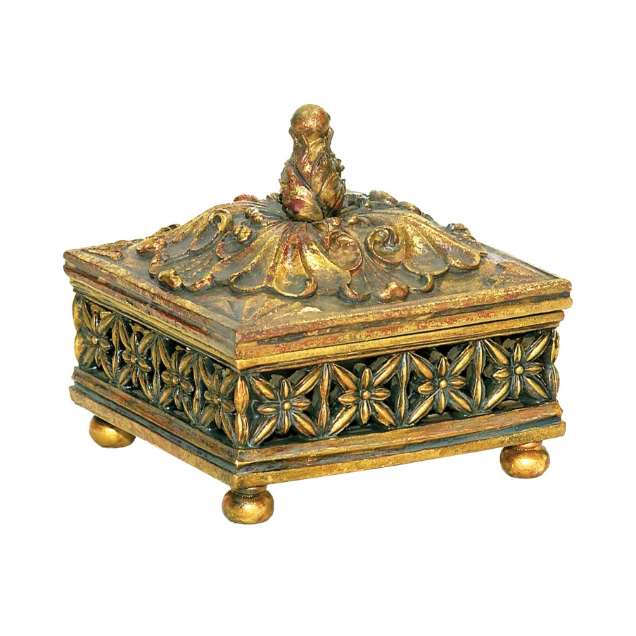 Aufbewahrungsbox Fretwork Keepsake Trinket Box Sterling