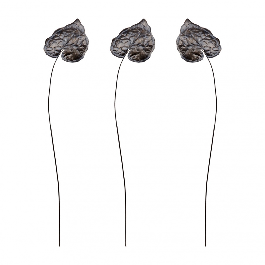 Zubehör Sculptural Bronze Leaf Stem Sterling
