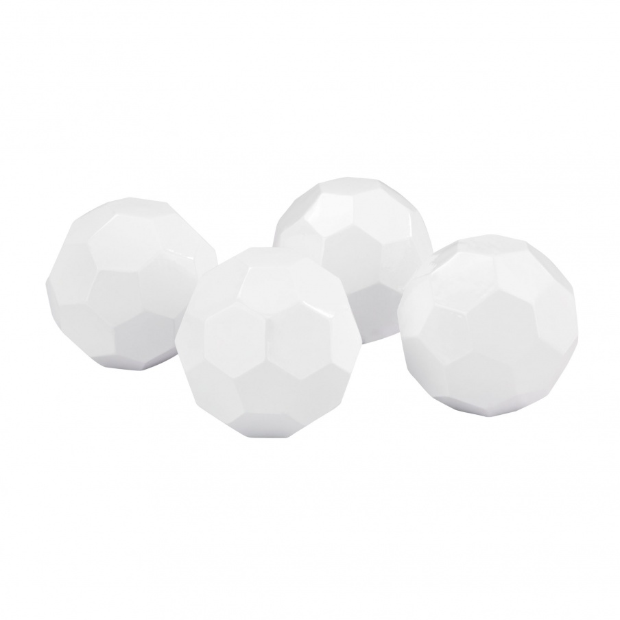 Zubehör Set of 4 Faceted Orbs Sterling