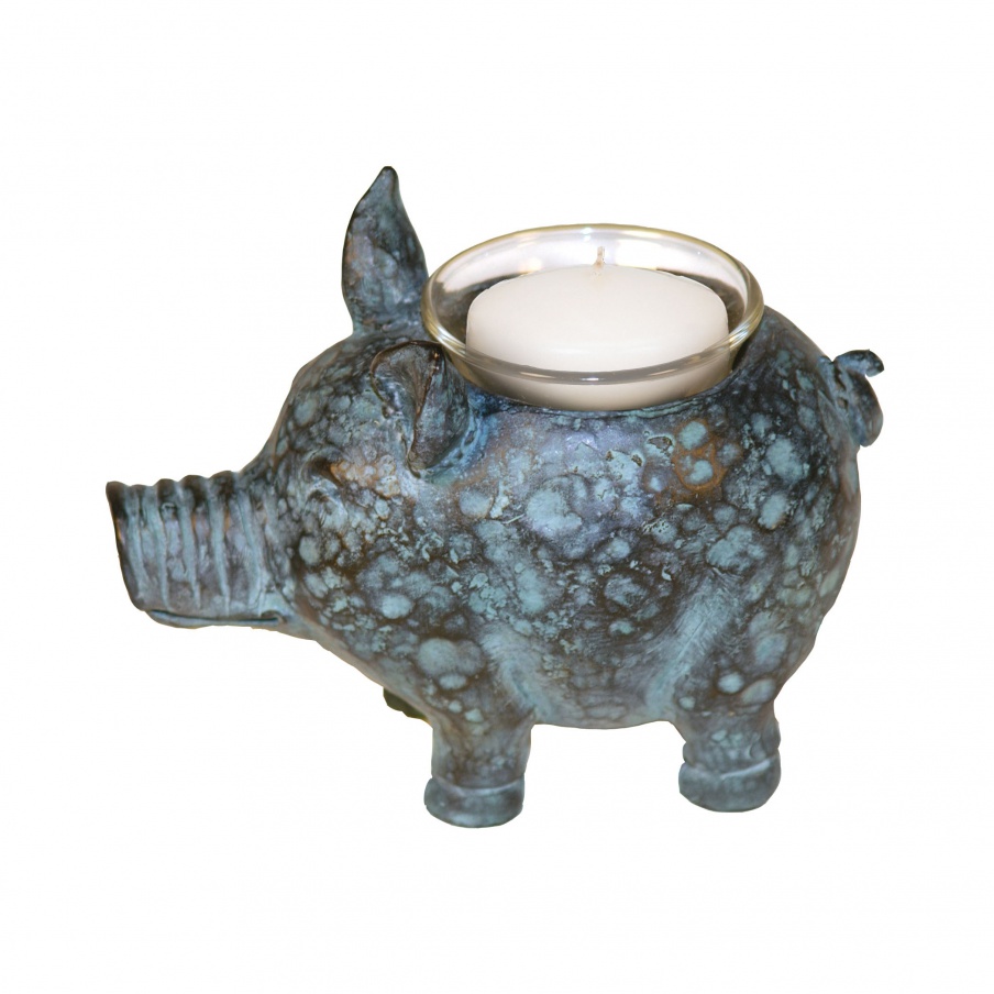 Kerzenhalter Little Pig Votive Candle Holder Sterling