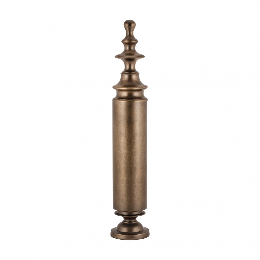 Schiff Tall Footed Finial Brass Sterling