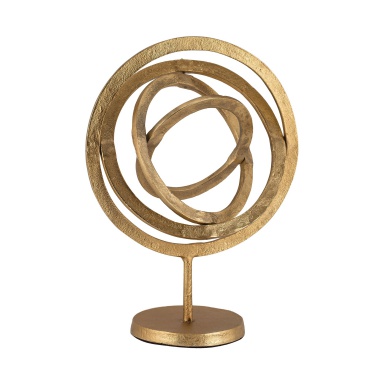 Statuette Aluminum Rings Sculpture