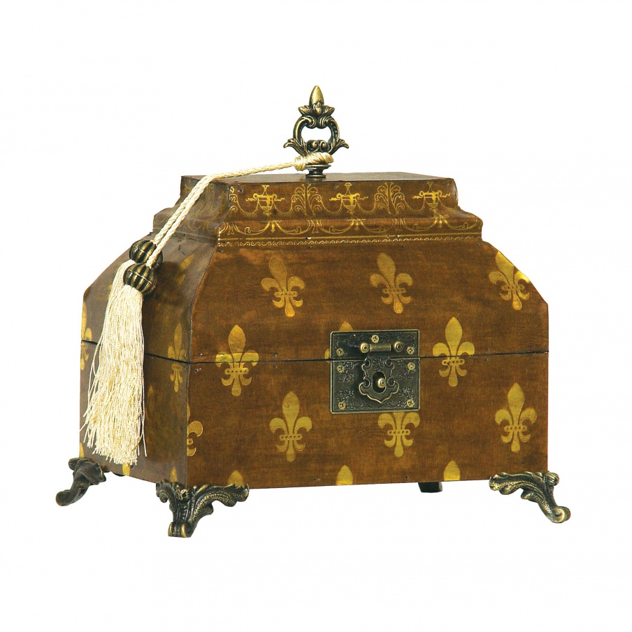 Aufbewahrungsbox Fleur De Lis Broach Box Sterling