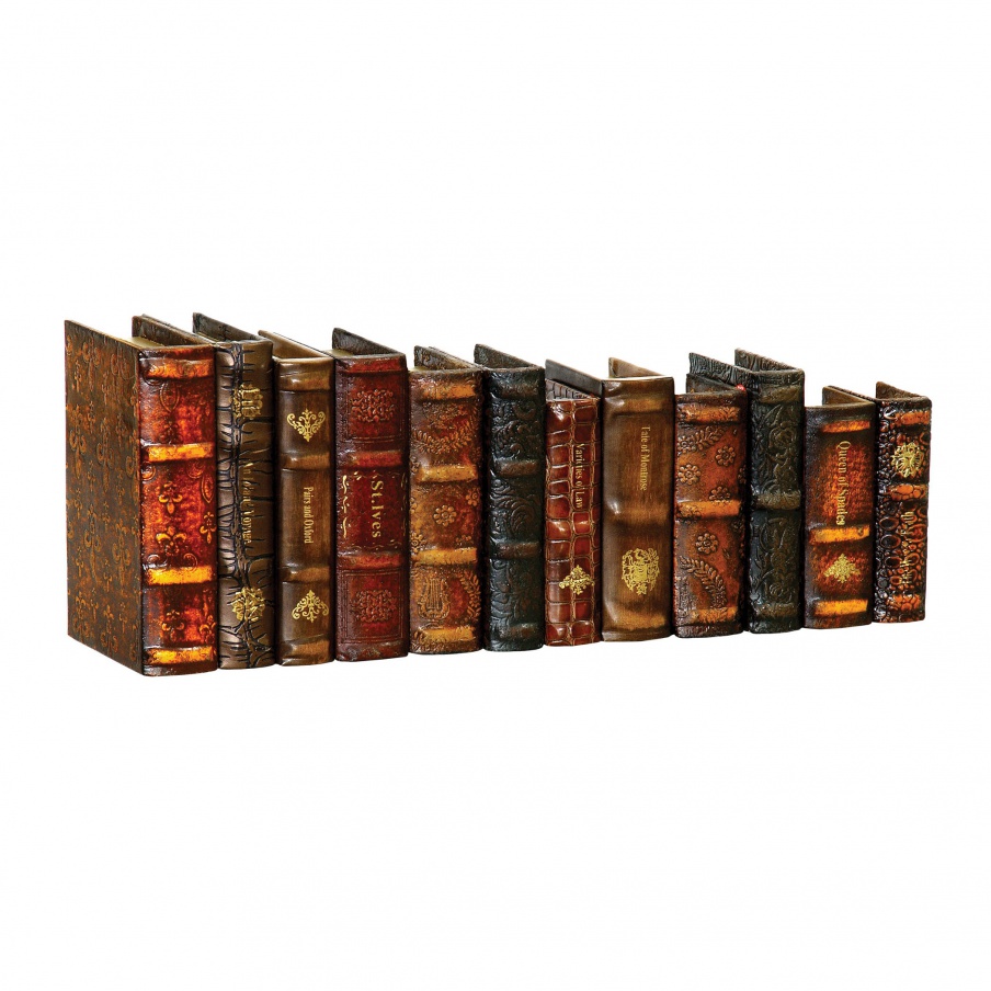 Zubehör Set of 12 Leatherbound Sterling Books