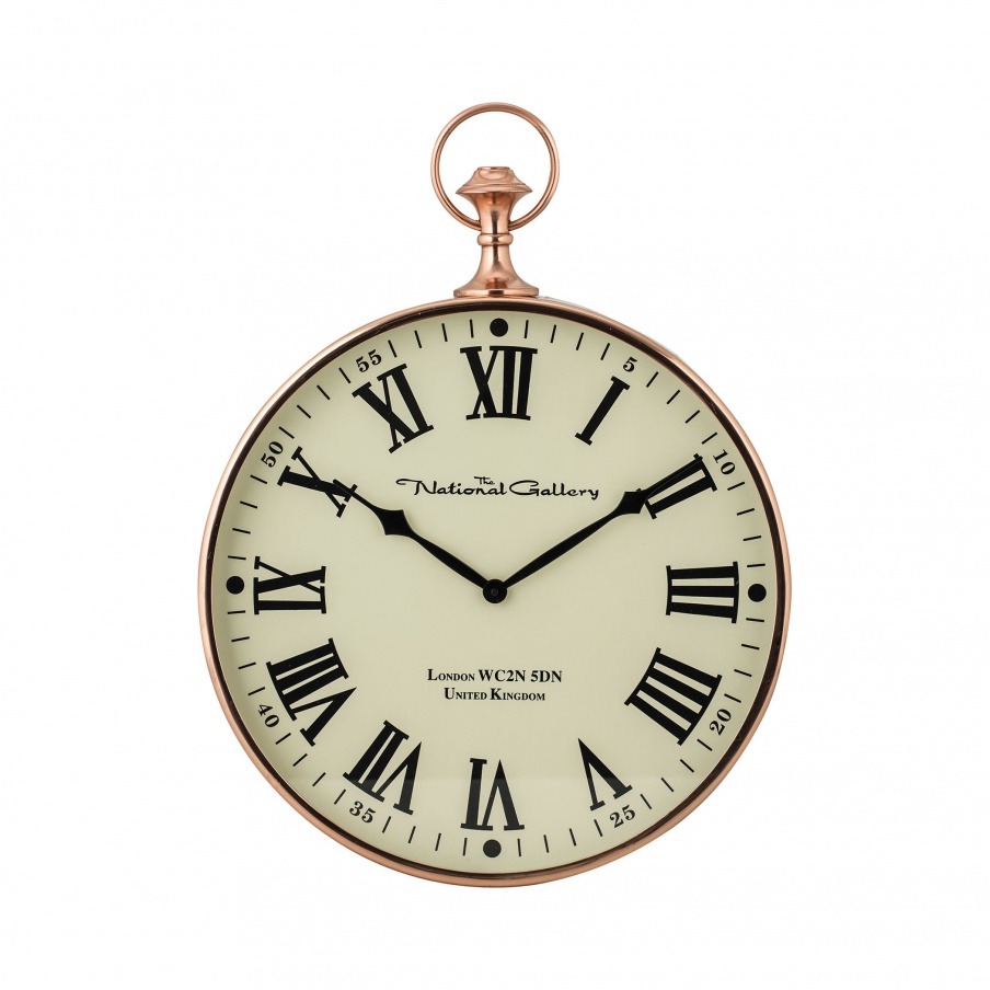 Die Wanduhr Polished Copper Wall Clock Sterling