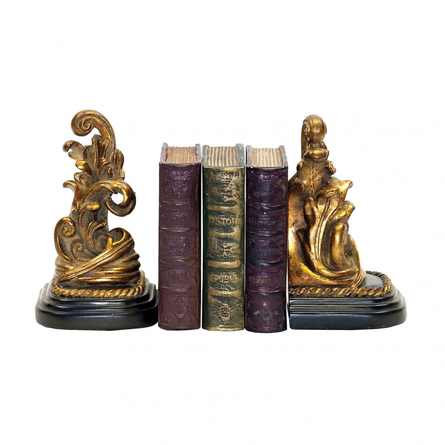 Книгодержатель Pair Tuscan Scroll Sterling Bookends