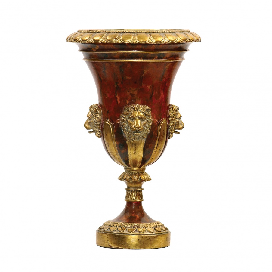 Vase Large Lion Head Urn Sterling