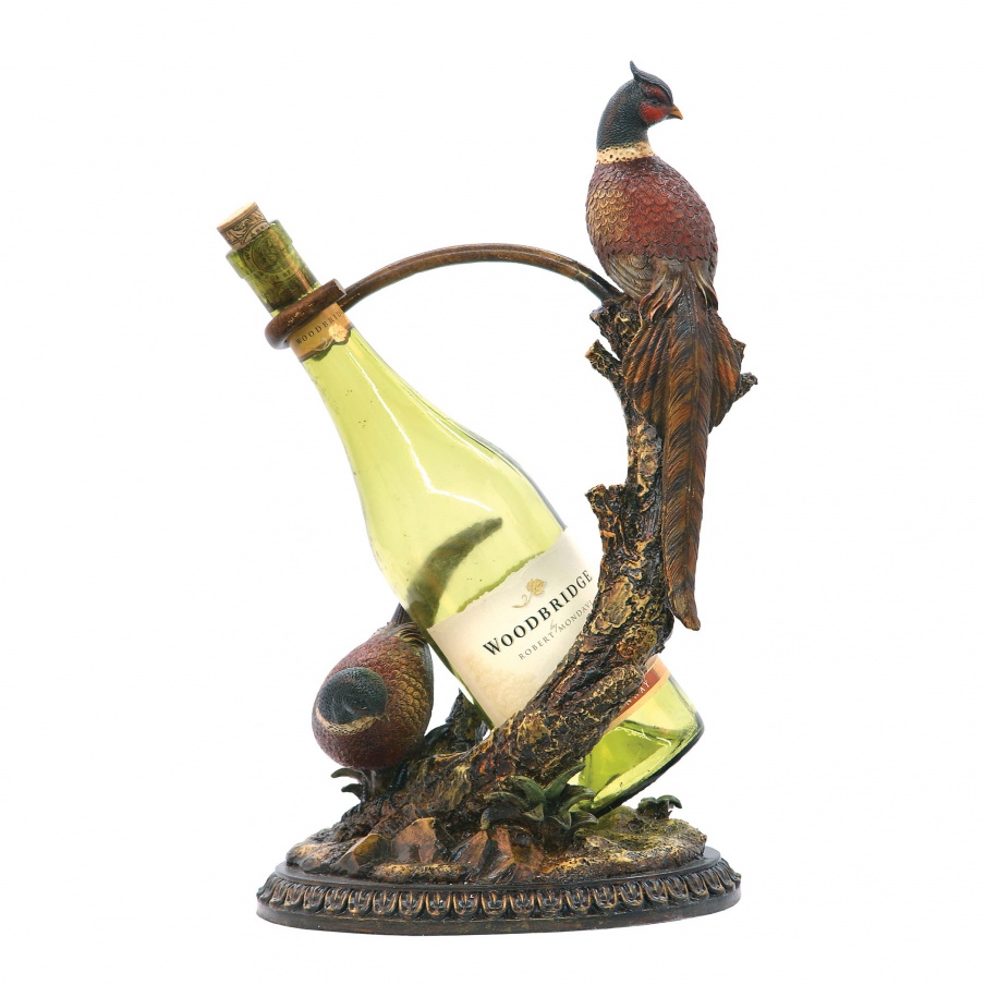 Das Regal Wein Autumn Pheasant Wine Holder Sterling