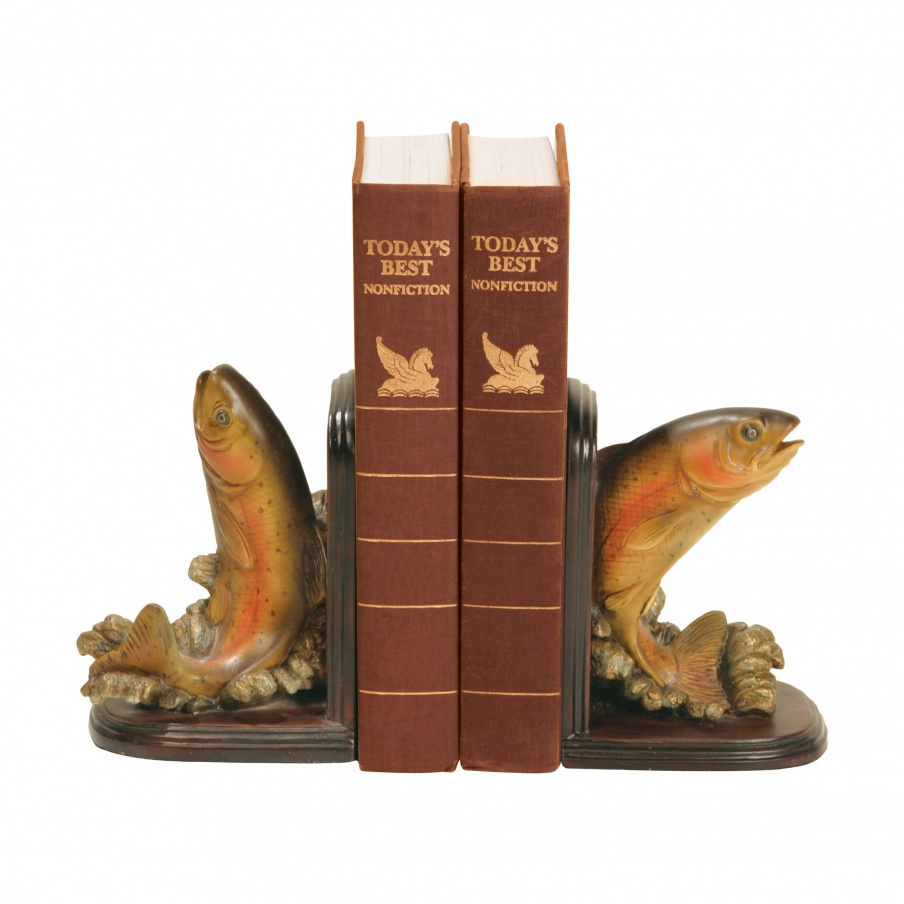 Книгодержатель Pair of Rainbow Trout Sterling Bookends