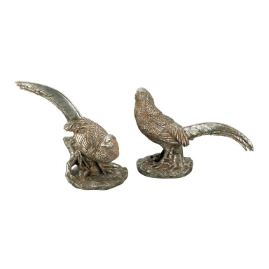 Statuette Pair of Proud Pheasants