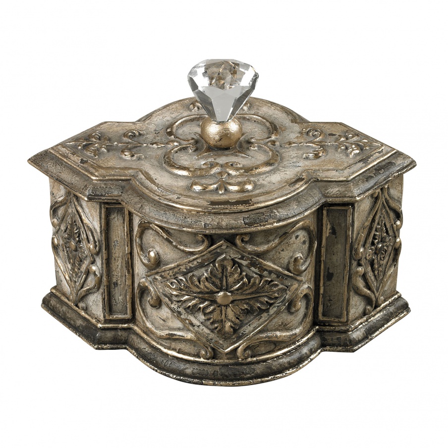 Schiff Keepsake Box With Crystal Sterling Finial