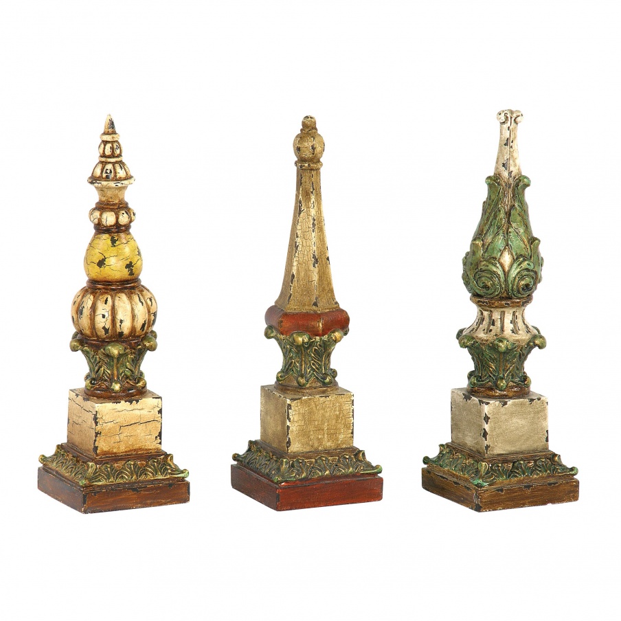 Behälter Set of 3 Sphere Tip Sterling Finials