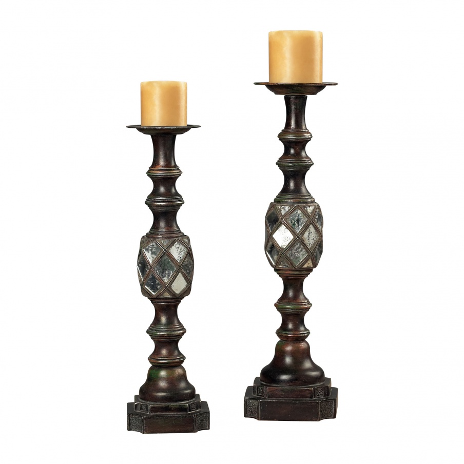 Gespiegelte Kerzenhalter Candle Holders Sterling