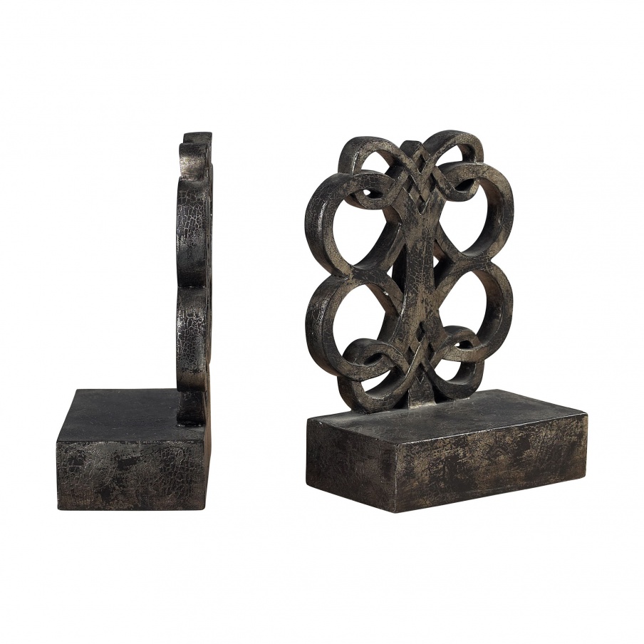 Книгодержатель In Bookends Durand Bronze Finish Sterling