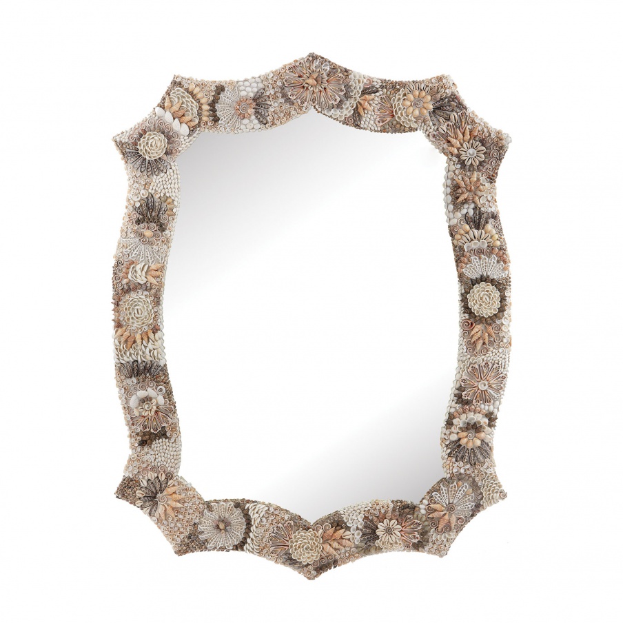 Wandhalter Antoinette Long Shell Mirror Mirror Masters