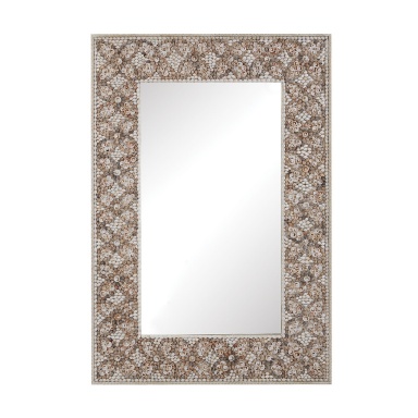 Wandhalter Cross Hatch Shell Mirror