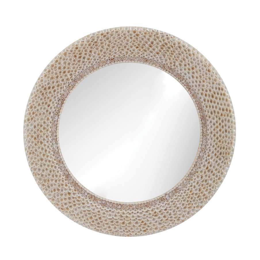 Wall Round Ribbed Ring Shell Mirror Mirror Masters