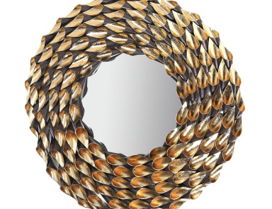 Fluted Wall Wreath Mirror Mirror Masters