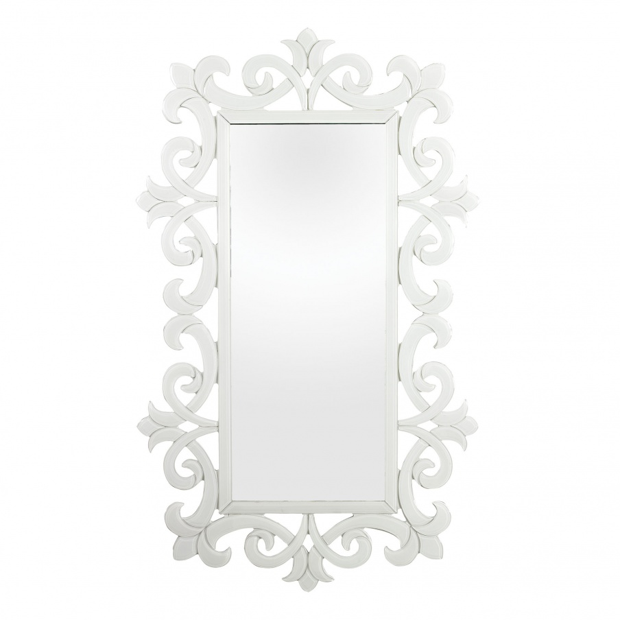Wandhalter Haylee Glass Scroll Work Framed Mirror Mirror Masters