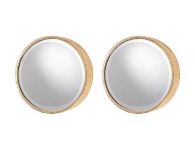 Honeycomb Wall 3" Frame Bär formte Mirrors - Set of 2 Mirror Masters