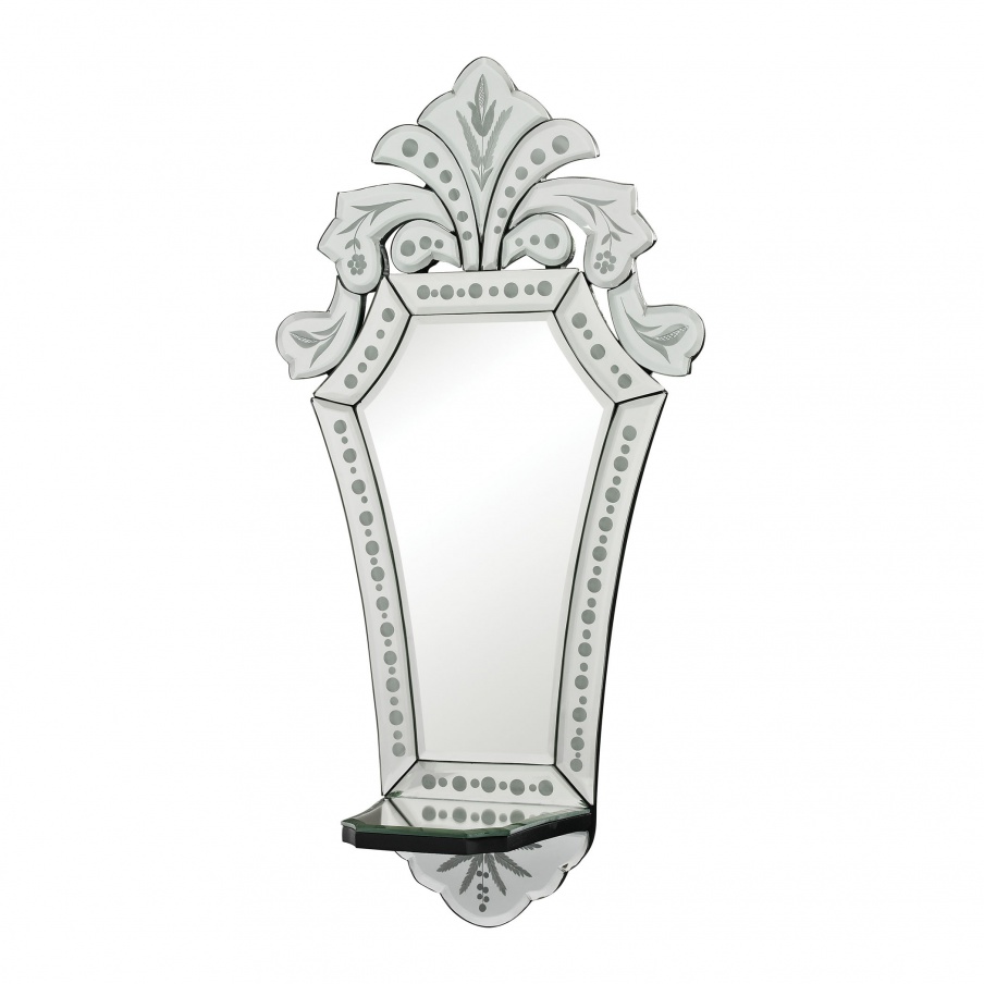 Wandhalter Lokes Mini Venetian Mirror With Shelf Mirror Masters