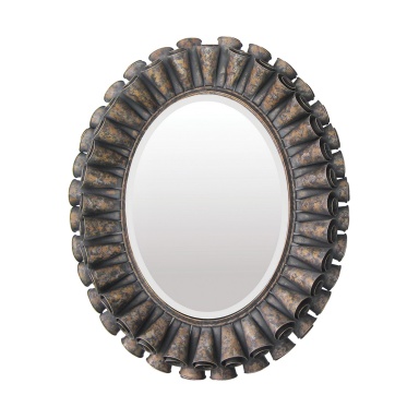 Wandhalter Kräuselte Oval Mirror
