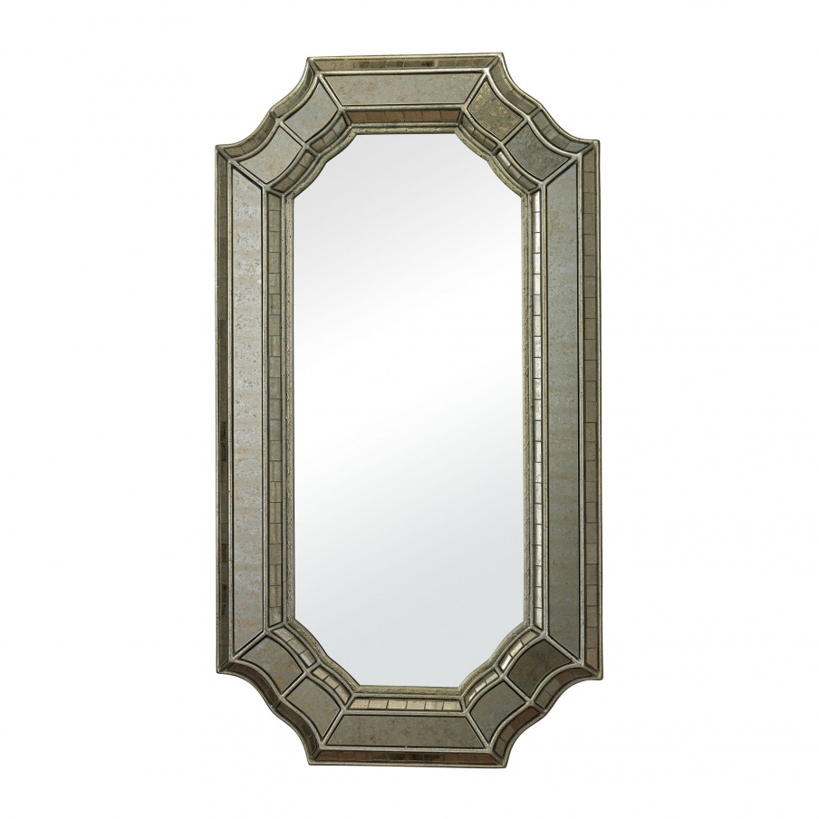 Wandhalter Saranap Smoked And Hand Cut Glass Mirror Mirror Masters