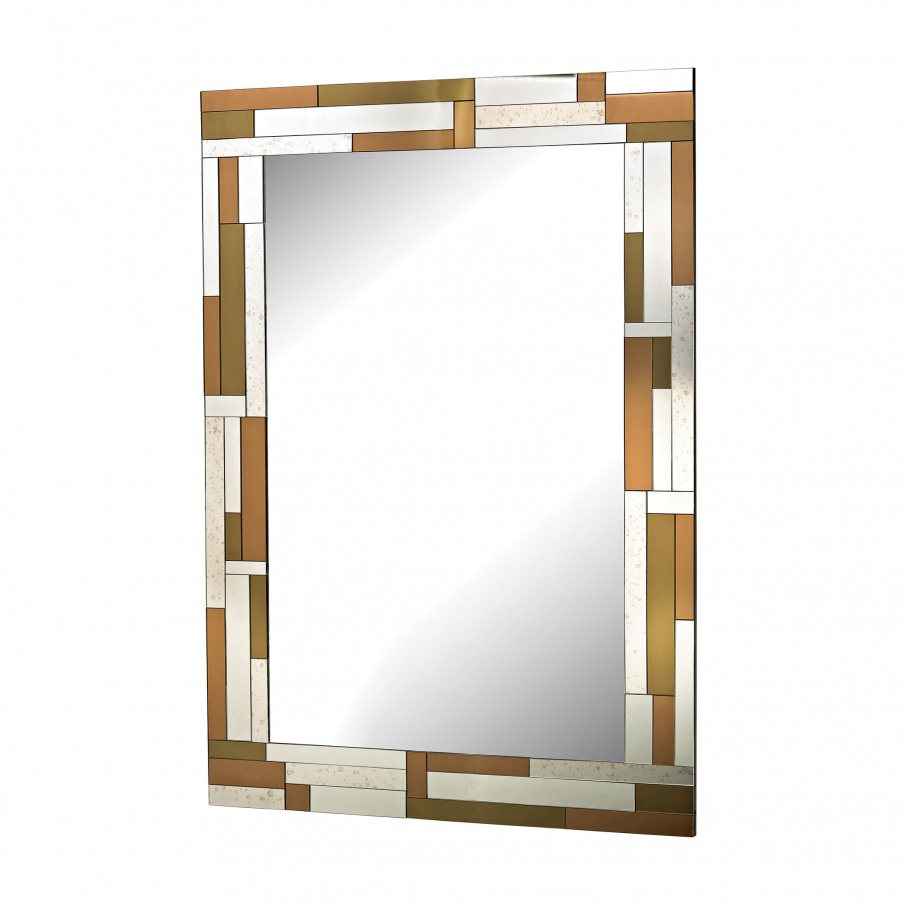 Wandhalter Geometric Copper Mirror Mirror Masters