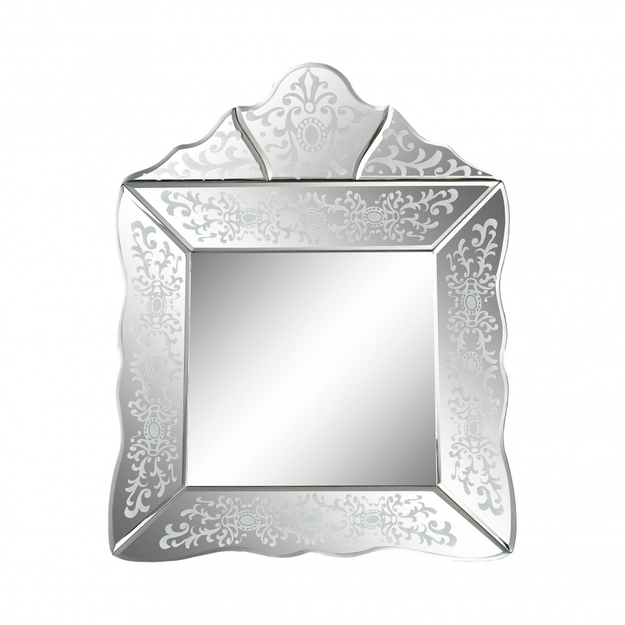 Wall Small Scroll Trim Square Venetian Mirror Mirror Masters