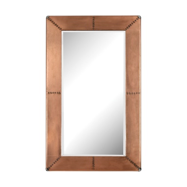 Wall Copper Mirror Frame With Nail Head