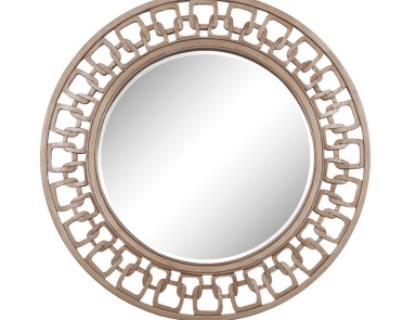 Carved Wall Chain Circle Mirror Mirror Masters