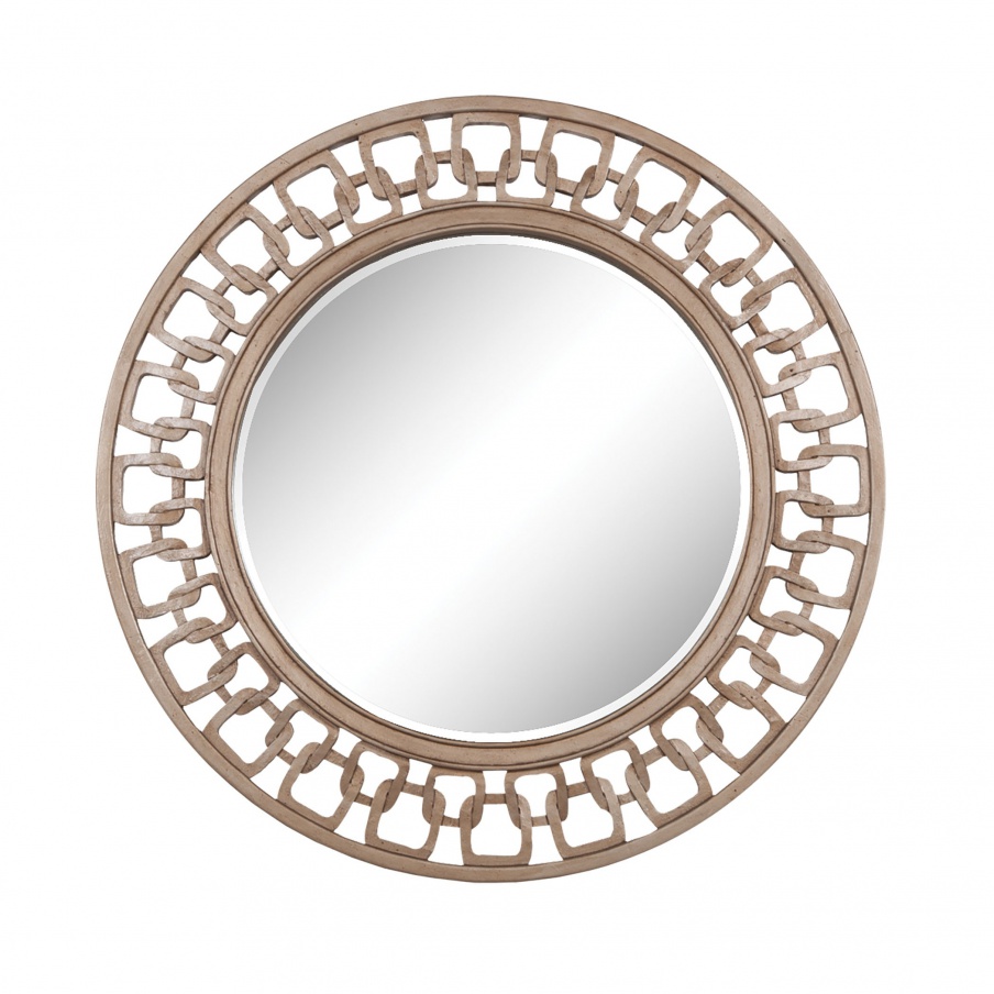 Carved Wall Chain Circle Mirror Mirror Masters
