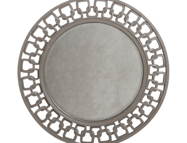 Carved Wall Circle Chain Antique Mirror Mirror Masters