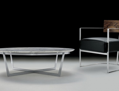 Tisch Couchtisch auf Metallrahmen Vito, Flexform