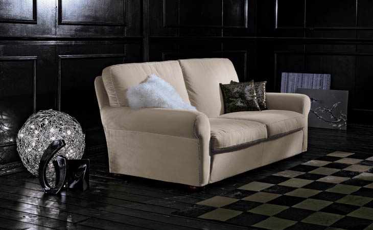 Sofa in Leder-Polsterung, TANCREDI - Valdichienti